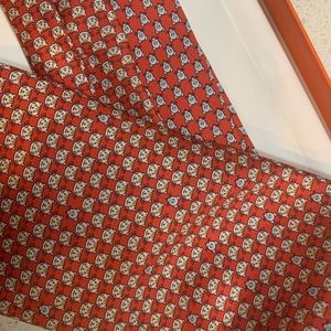 Hermes cat & mouse neck tie with box
